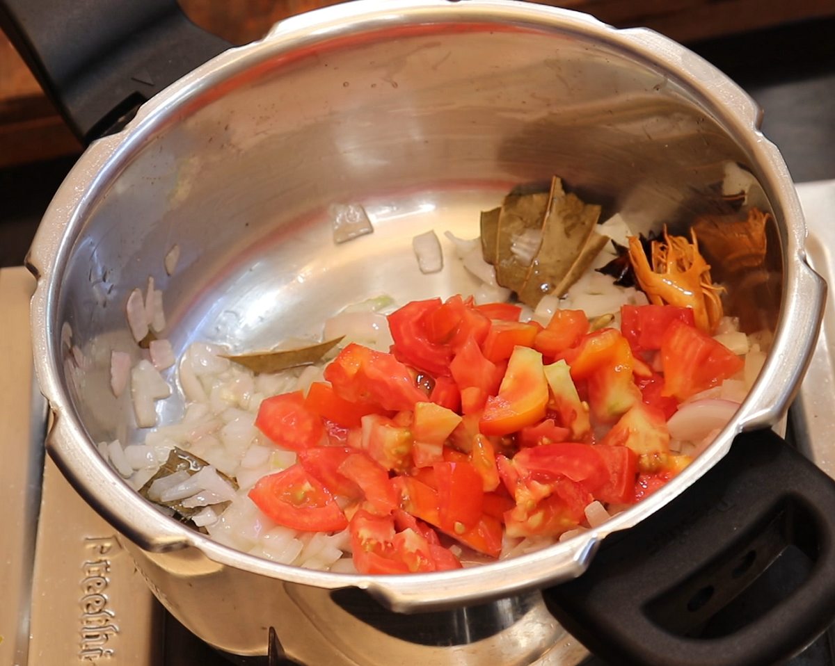 Add in Chopped Tomatoes